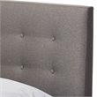 Allora Tufted Full Panel Platform Bed in Gray