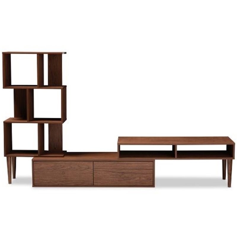 Allora Entertainment Center in Dark Walnut