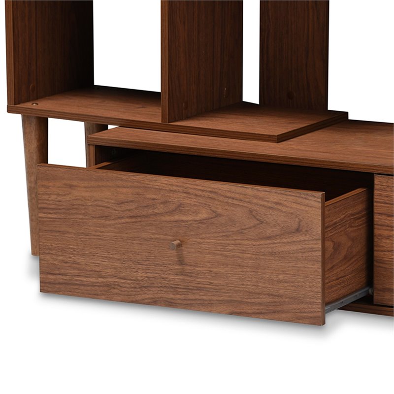 Allora Entertainment Center in Dark Walnut