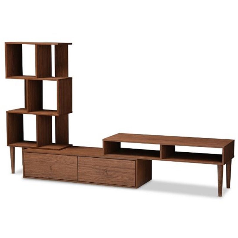 Allora Entertainment Center in Dark Walnut
