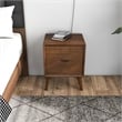 Allora Mid-Century Modern Solid Wood 2-drawer Night Stand in Brown