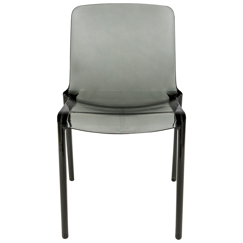 Allora Mid-Century Modern Dining Side Chair in Black