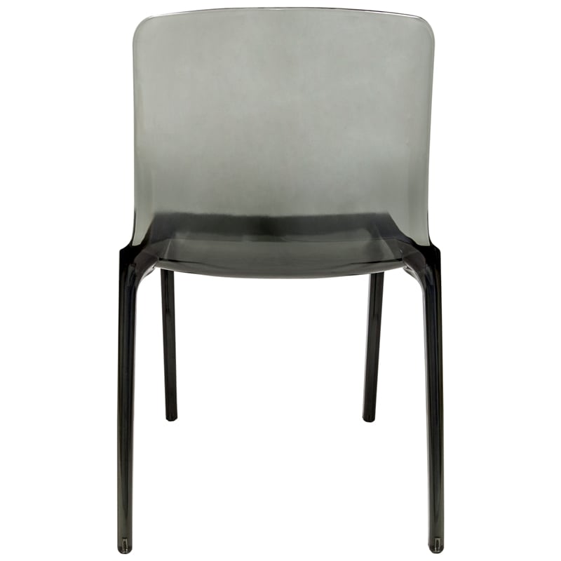 Allora Mid-Century Modern Dining Side Chair in Black (Set of 2)