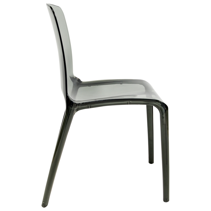 Allora Mid-Century Modern Dining Side Chair in Black (Set of 4)