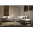 Allora Mid Century Right Hand Facing Sectional in Gray
