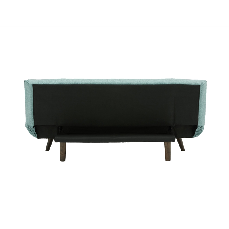 Allora Urban Mid Century Modern Tufted Living Room Sofa Bed in Blue