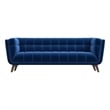Allora Mid-Century Velvet Tufted Living Room Sofa in Navy Blue