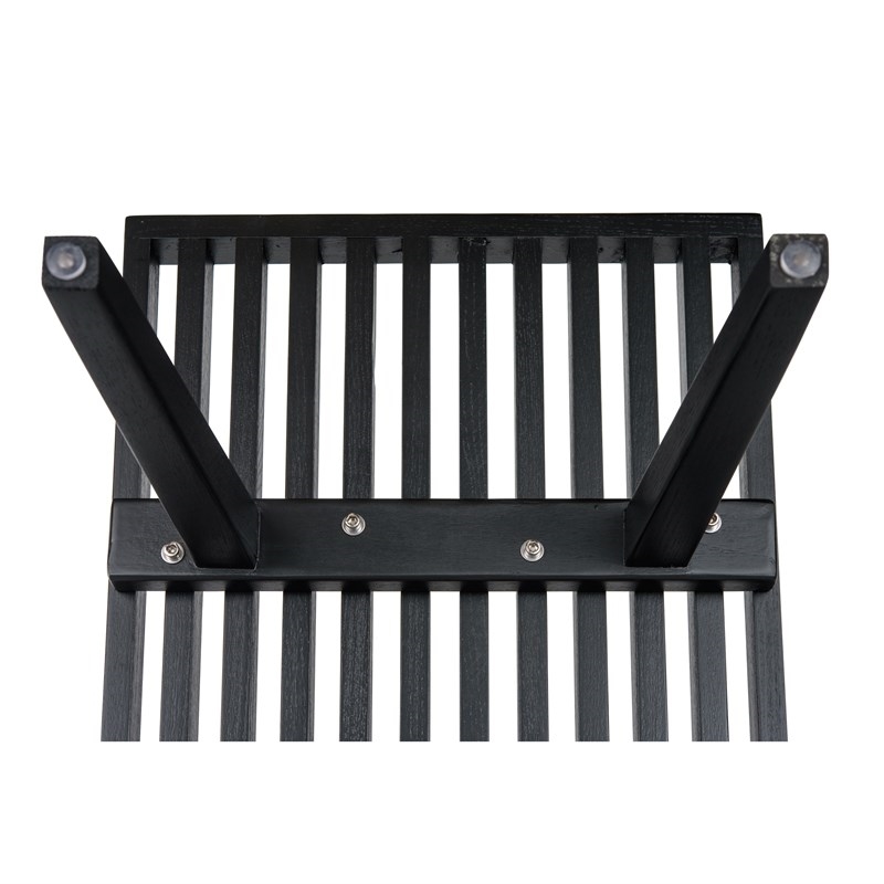 Allora Mid-Century Platform 4' Bench in Black