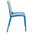Allora Mid-Century Modern Dining Side Chair in Blue (Set of 4)
