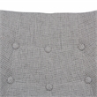Allora Mid-Century Twill Fabric Eiffel Base Rocking Chair in Gray