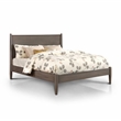 Allora 2pc Mid-Century Wood Bedroom Set - Queen + Nightstand in Gray