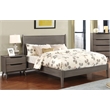Allora 3pc Mid-Century Wood Bedroom Set - Queen + Nightstand + Chest in Gray