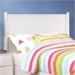 Allora 2pc Mid-Century Wood Bedroom Set - King + Nightstand in White
