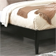 Allora 4pc Wood Bedroom Set - King + 1Nightstand + 1Dresser +1Mirror in Black