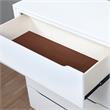 Allora 2-Drawer Mid-Century Solid Wood/Wood Veneer/MDF Nightstand in White
