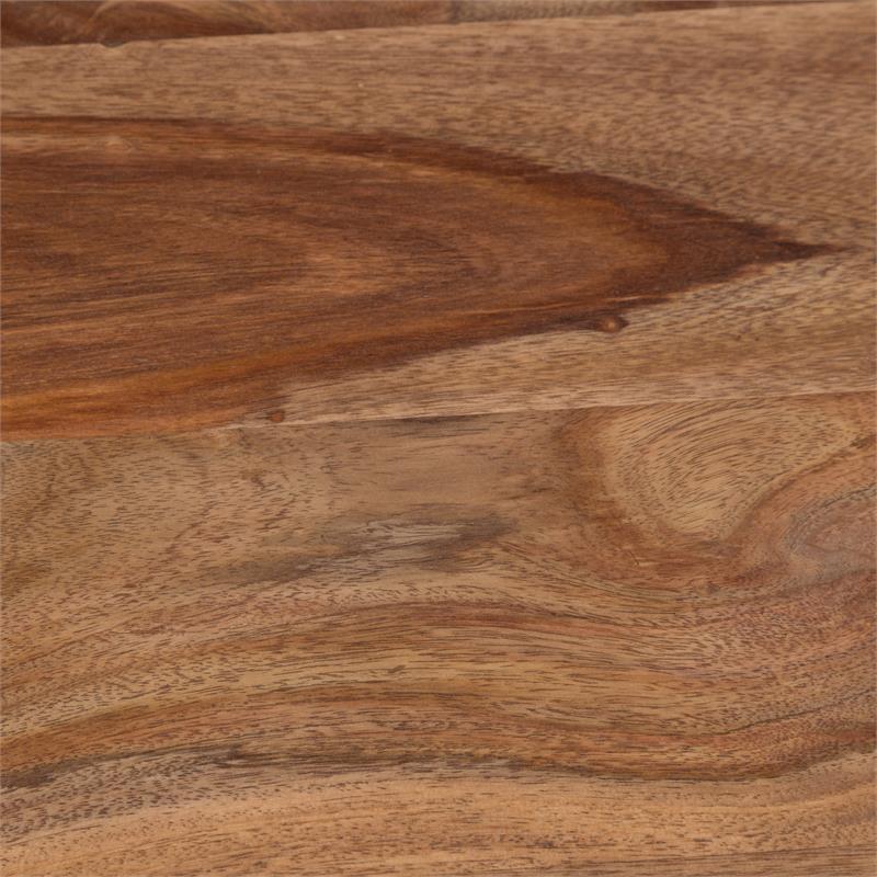 Allora Mid-Century Modern Wood End Table with Drawer in Natural Brown