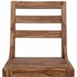Allora Mid-Century Modern Sheesham Wood Dining Chair in Brown (Set of 2)