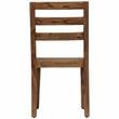 Allora Mid-Century Modern Sheesham Wood Dining Chair in Brown (Set of 2)