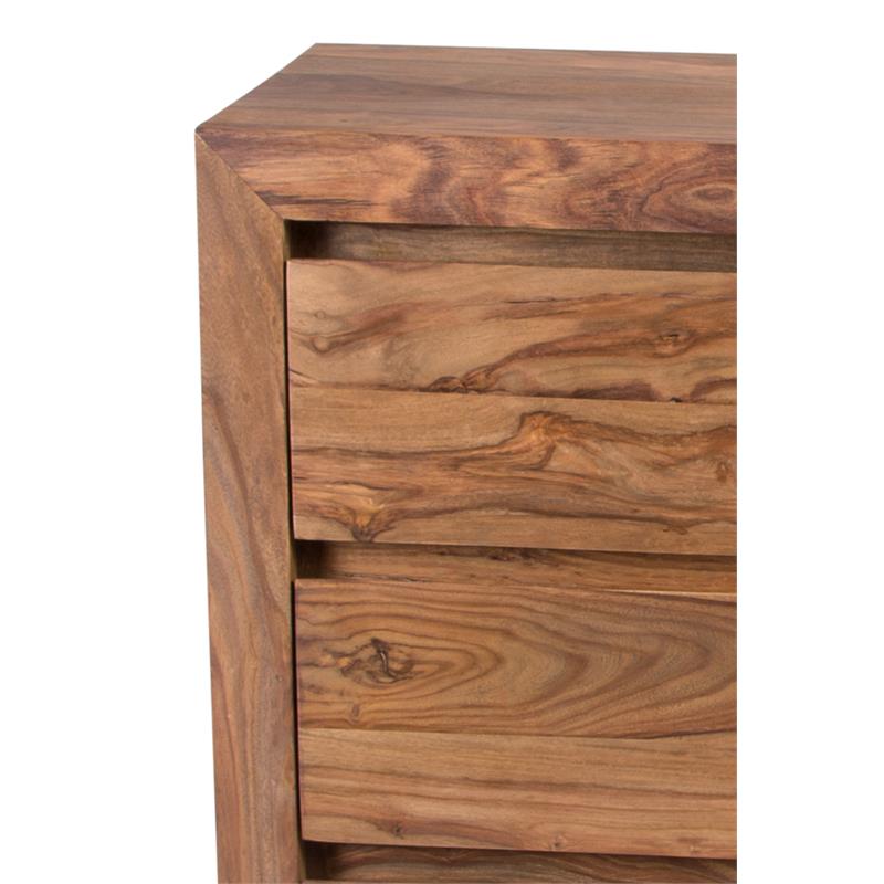 Allora Mid-Century Modern Wood Bedroom Chest in Brown