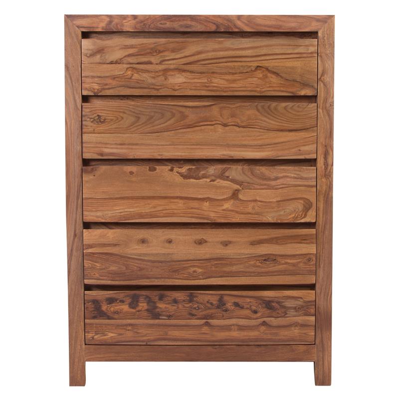 Allora Mid-Century Modern Wood Bedroom Chest in Brown