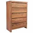 Allora Mid-Century Modern Wood Bedroom Chest in Brown