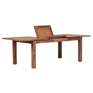 Allora Mid-Century 72&quot Dining Table with Butterfly Extension in Brown