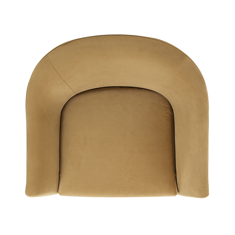 Allora Mid-Century Barrel Accent Chair in Gold - A-5145-1900618
