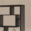 Allora Contemporary Asymmetrical Cube Bookcase Black Finish