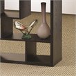 Allora Contemporary Asymmetrical Cube Bookcase Black Finish