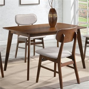allora angled leg dining table in chestnut