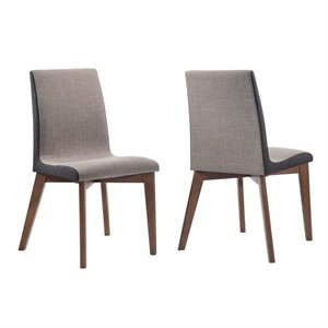 allora upholstered dining side chair in dark gray