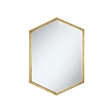 Allora Hexagonal Decorative Mirror in Gold