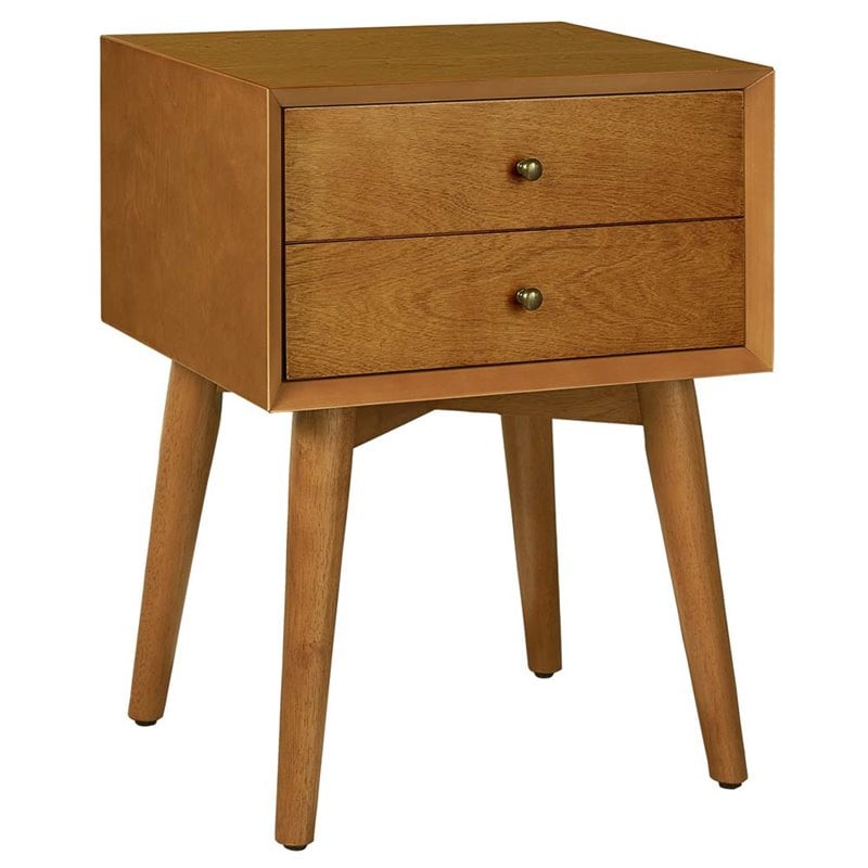 Allora 1 Drawer Nightstand in Acorn
