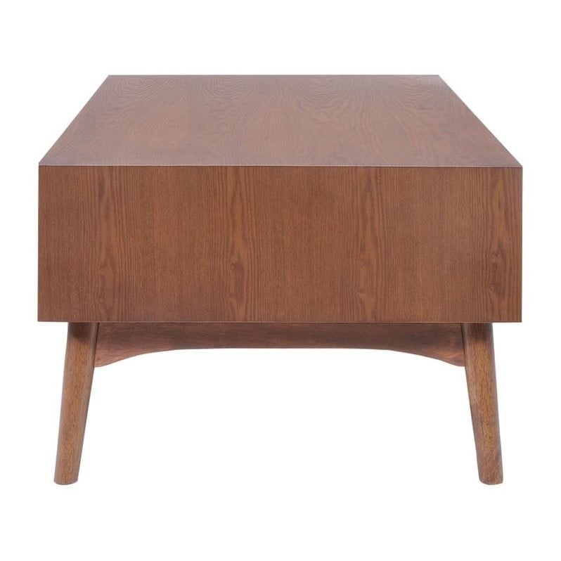 Allora 2-Drawers Rubber Wood Coffee Table in Walnut - A-5145-674042