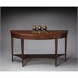 Allora Solid Rubber Wood Console Table in Cherry/Nutmeg