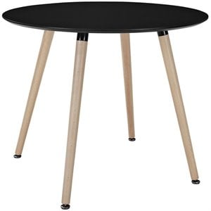 allora round dining table in black