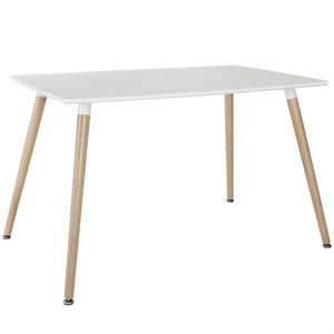 allora dining table in white