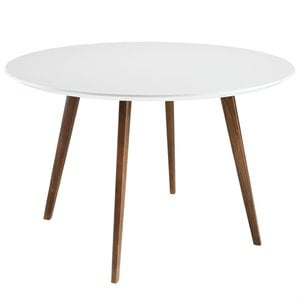 allora round dining table in white
