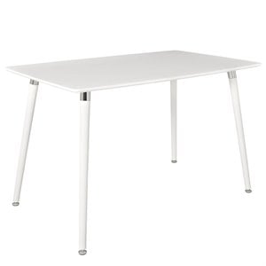 allora dining table in white