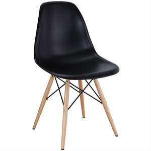 allora wood base dining side chair
