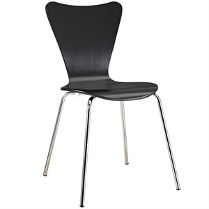 allora dining side chair in black