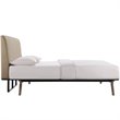 Allora Queen Panel Bed in Cappuccino and Latte