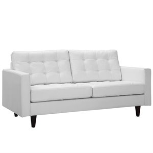 allora leather tufted loveseat