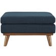 Allora Fabric Ottoman in Azure