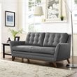 Allora Fabric Loveseat in Gray