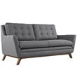 Allora Fabric Loveseat in Gray