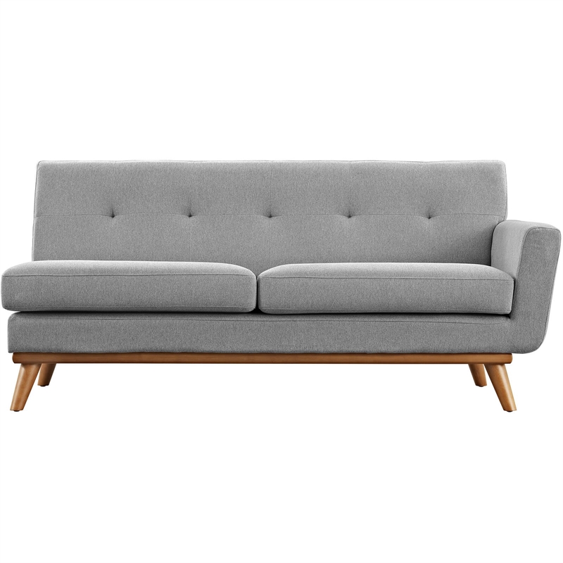 Allora Right Arm Loveseat in Expectation Gray