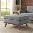 Allora Fabric Upholstered Ottoman in Expectation Gray