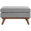 Allora Fabric Upholstered Ottoman in Expectation Gray