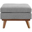 Allora Fabric Upholstered Ottoman in Expectation Gray